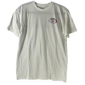 USTA 2016 US Open White Graphic Crew Neck T-Shirt Short Sleeve Size M